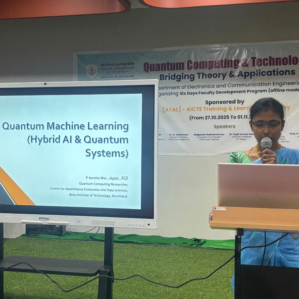 FDP on Quantum Computing & Technology Day 2 session 3 | Mahalakshmi Tech Campus
