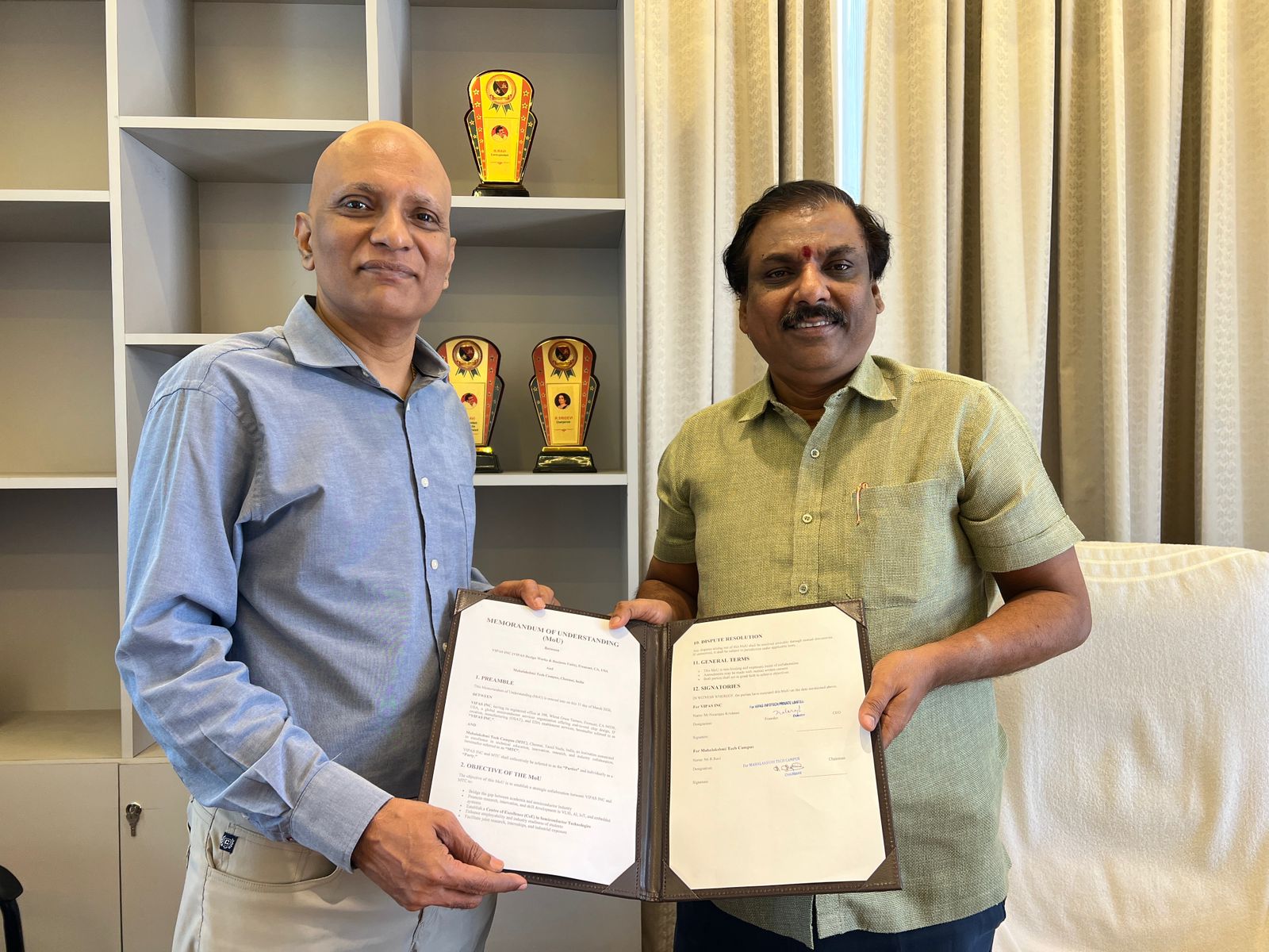 Mahalakshmi Tech Campus Signs Strategic MoU with VIPAS Inc USA for Advanced Semiconductor & AI Innovation
