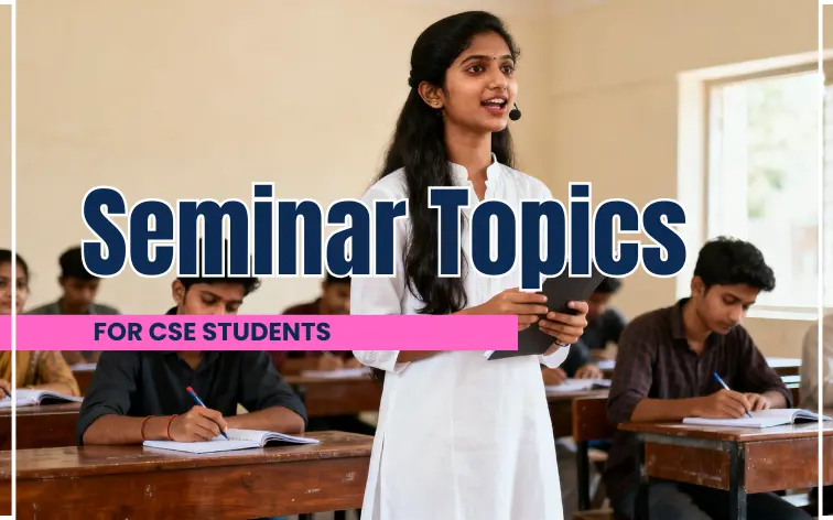 south indian student conducting seminar topics for cse students
