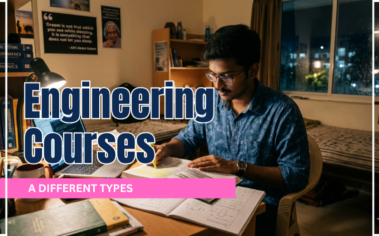 south indian student choosing between the different types of engineering courses